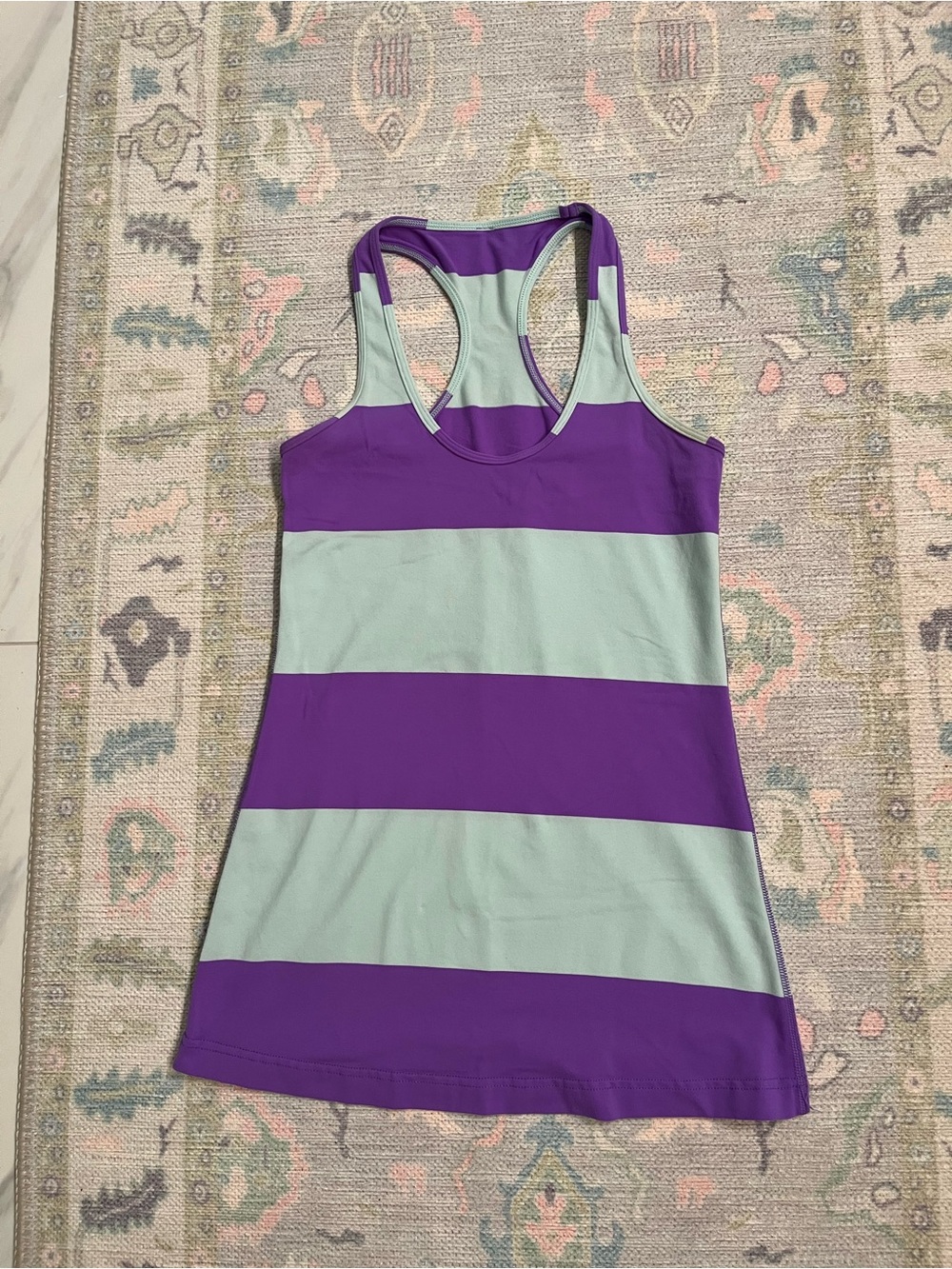 Lululemon Cool Racerback Bold Stripe Power Purple